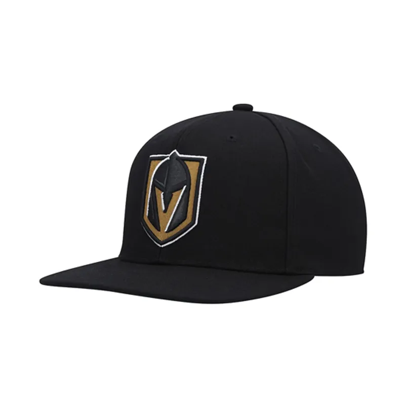 Mitchell & Ness Las Vegas Knights Alternate Flip Adjustable Snapback Hat Black
