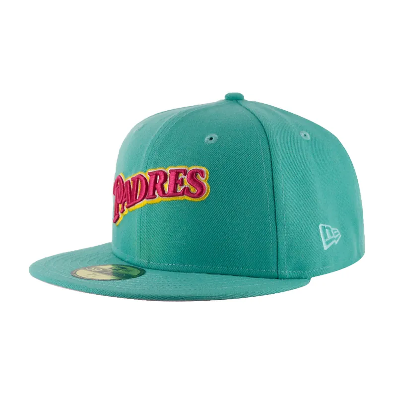 New Era x Billion Creation 59Fifty San Diego Padres BC Connect Fitted Hat Clear Mint Pink