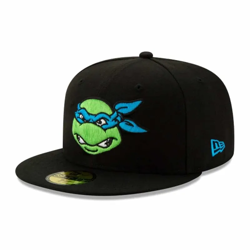 New Era 59Fifty TMNT Leonardo Fitted Hat Black - Collections