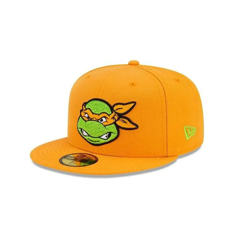 New Era 59Fifty TMNT Michelangelo Fitted Hat Orange Gold - Collections