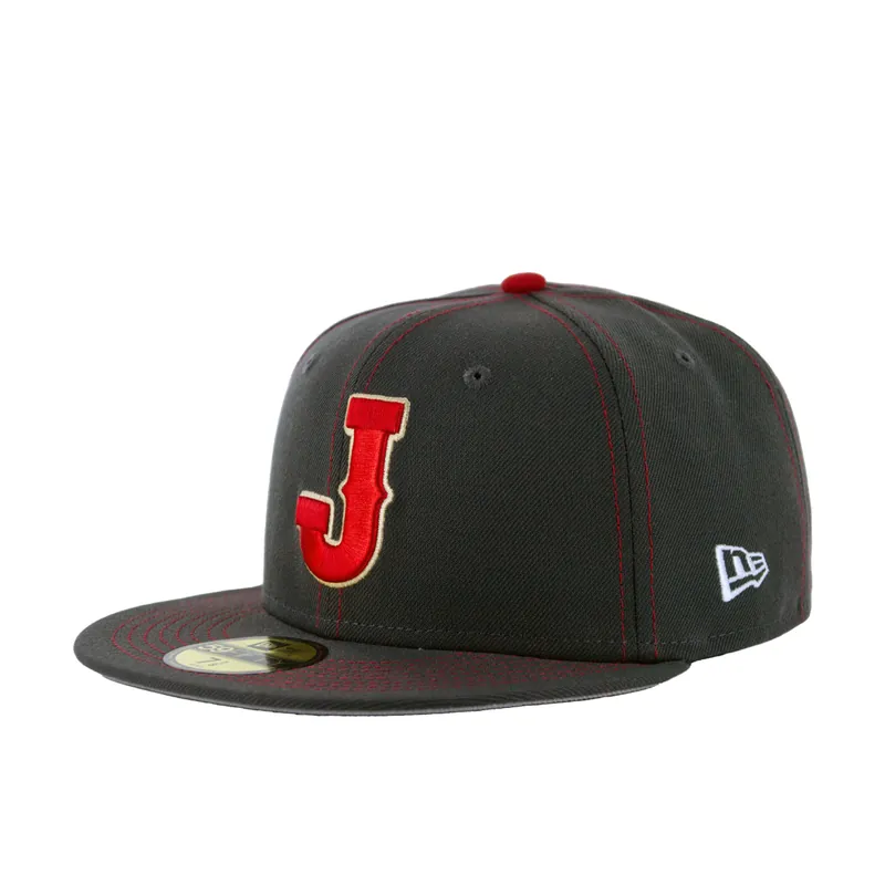 New Era 59Fifty World Baseball Classic 2023 Japan On Field Fitted Hat Graphite Red