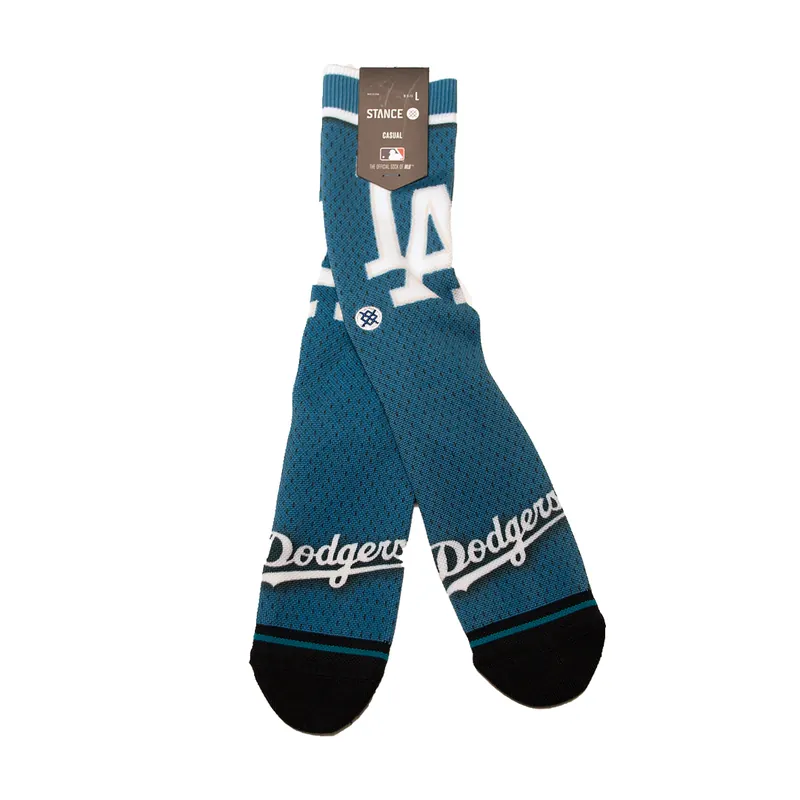 Stance Los Angeles Dodgers Batting Practice Jersey Socks Blue
