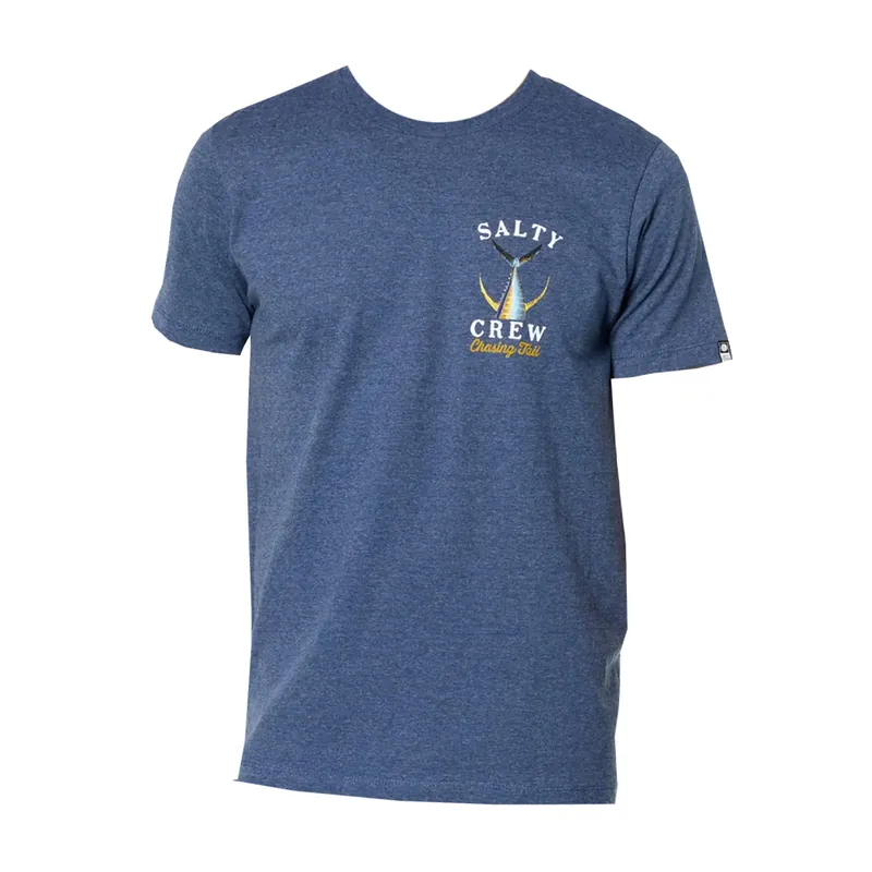 Salty Crew Tailed Classic Short Sleeve T-Shirt Navy Heather Blue