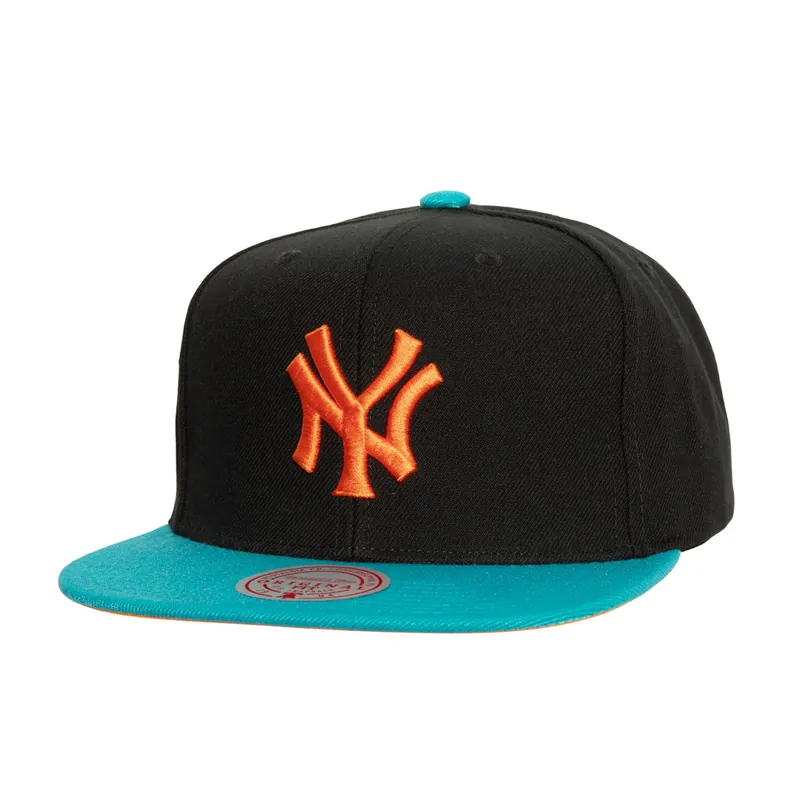Mitchell & Ness New York Yankees Citrus Cooler Snapback Hat Black