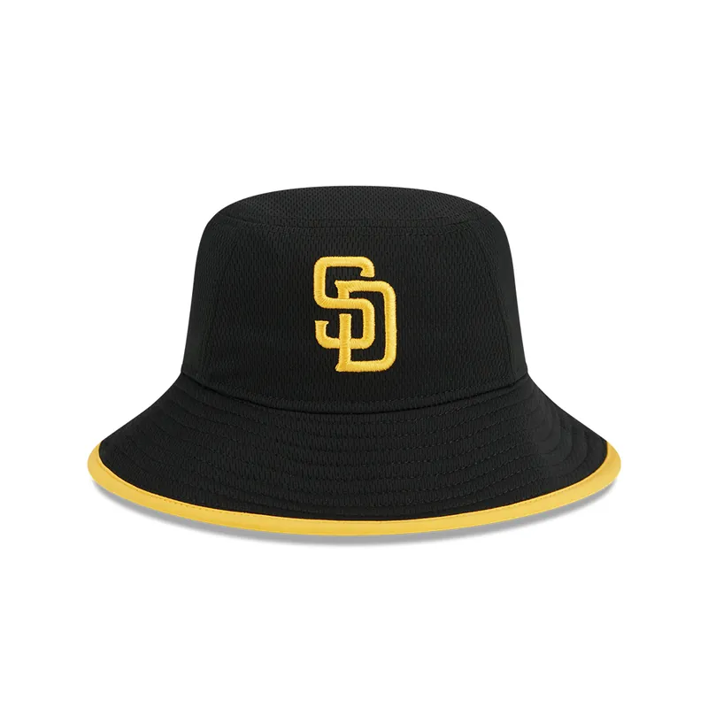 New Era San Diego Padres Basic Bucket Hat Black Yellow