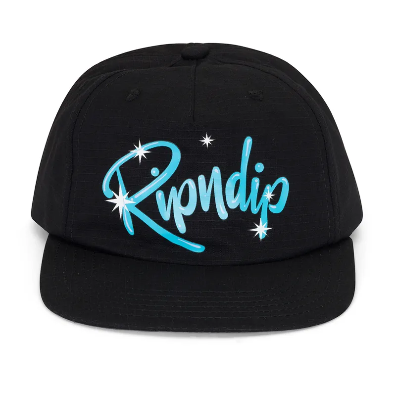 Rip N Dip Sprinkles 6 Panel Snapback Hat Black - RIPNDIP