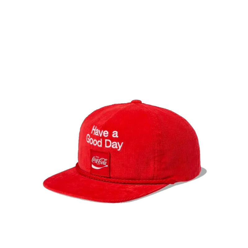 Brixton Coca-Cola Good Day HP Snapback Hat Coke Red
