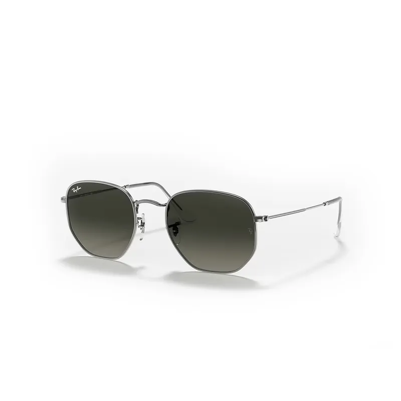 Ray-Ban Hexagonal Flat Lenses Sunglasses Gunmetal Grey Gradiant