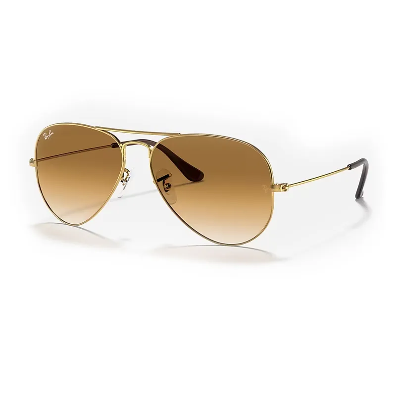 Ray-Ban Aviator Sunglasses Arista Gold Grey Gradient