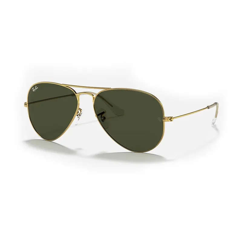 Ray-Ban Aviator Classic Sunglasses Gold Green