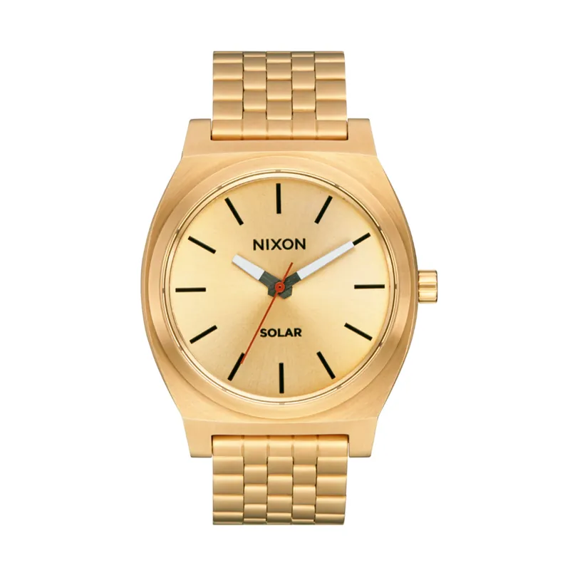 Nixon Time Teller Solar Watch All Gold Black