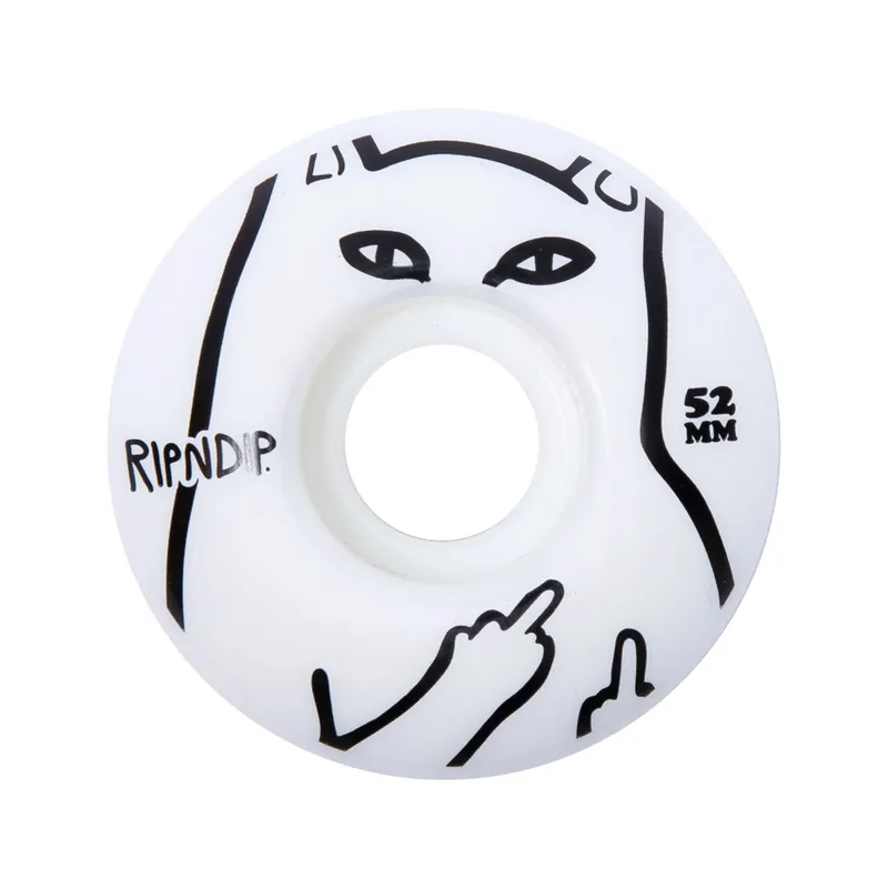 Rip N Dip Lord Nerm Skate Wheels 50mm White - RIPNDIP