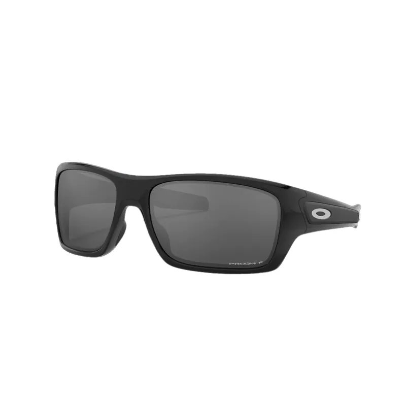 Oakley Turbine Sunglasses Polished Black Prizm Black Polarized Lenses