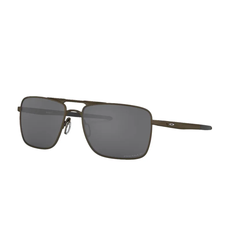 Oakley Gauge 6 Sunglasses Satin Black Prizm Black Polarized Lenses