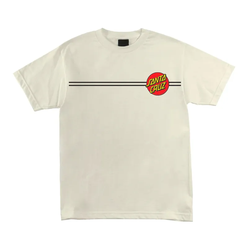 Santa Cruz Classic Dot Short Sleeve T-Shirt Cream