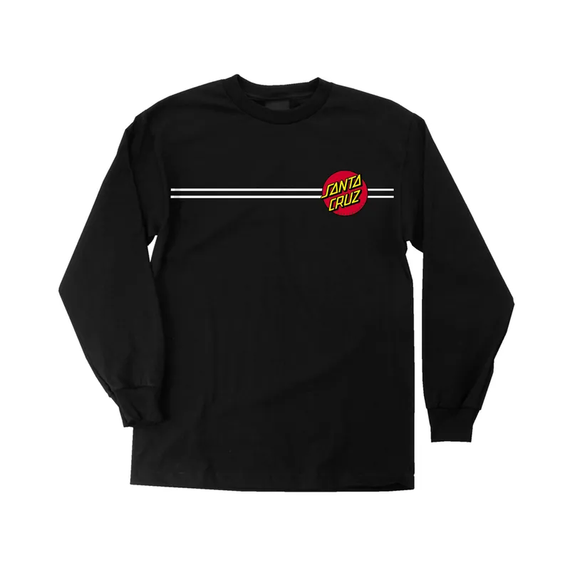 Santa Cruz Classic Dot Long Sleeve T-Shirt Black