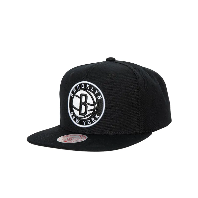 Mitchell & Ness Brooklyn New York Nets Team Ground 2.0 Snapback Hat Black