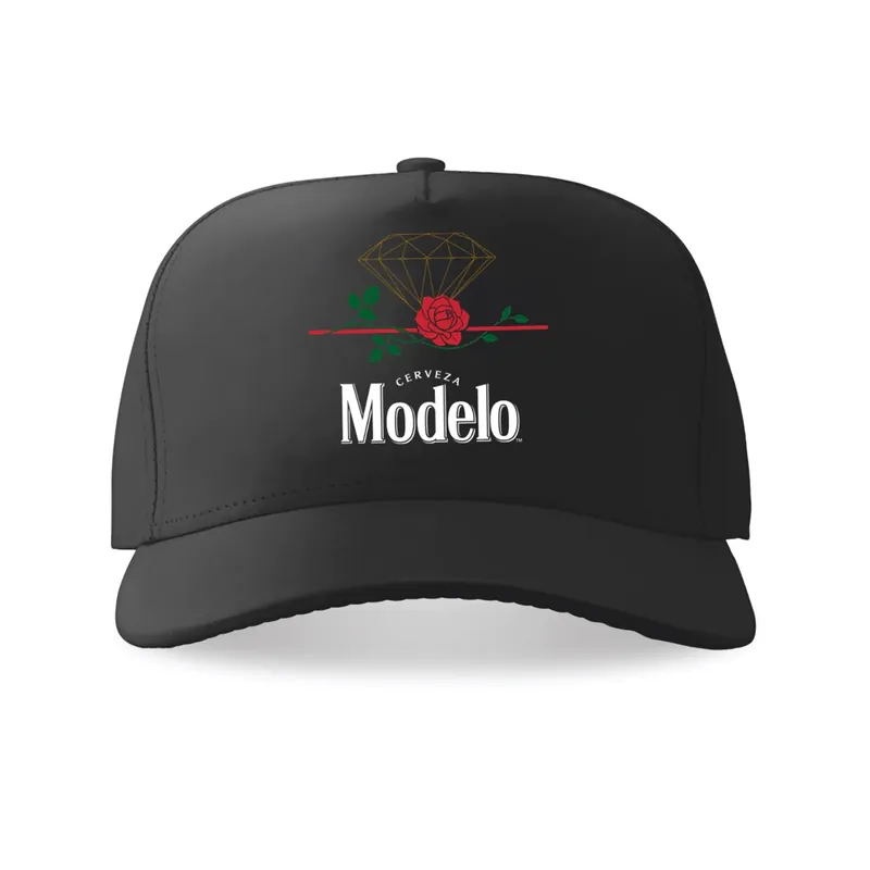Diamond X Modelo Box Rose Snapback Hat Black - Diamond Supply Co