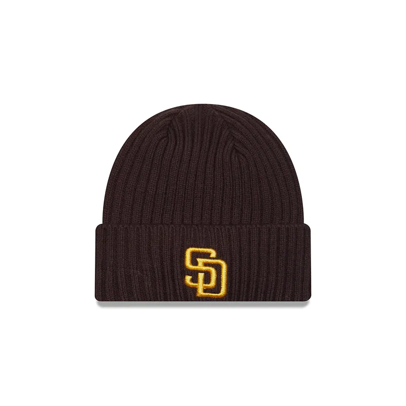 New Era San Diego Padres Evergreen Beanie Burnt Wood Brown