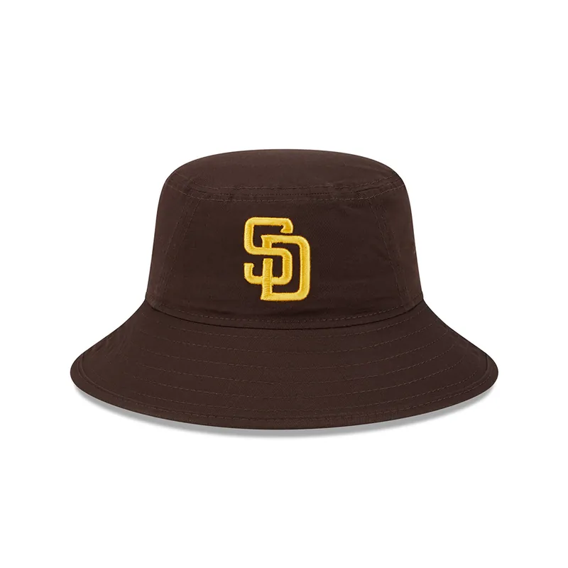 New Era San Diego Padres Evergreen Bucket Hat Burnt Wood Brown