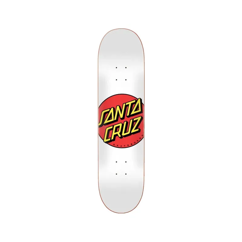 Santa Cruz Classic Dot Skateboard Deck White