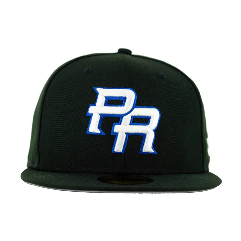 New Era 59Fifty Puerto Rico Fitted Hat Black White