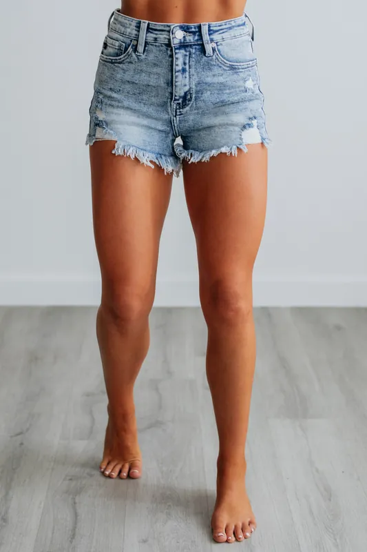 Kaia KanCan Shorts - Medium Wash