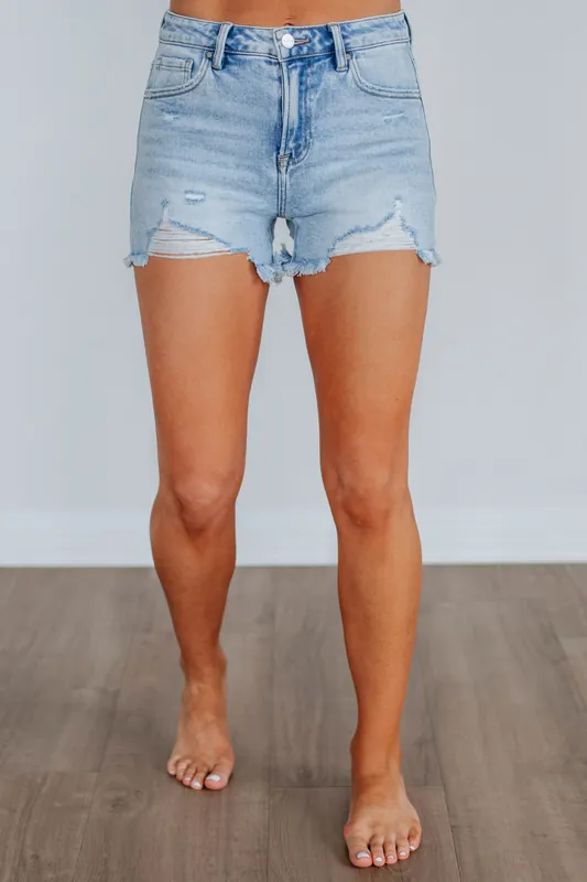 Chicago Risen Shorts - Light Wash