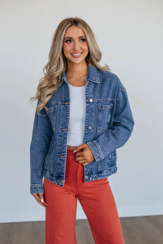 Jessi Denim Jacket - Dark Wash