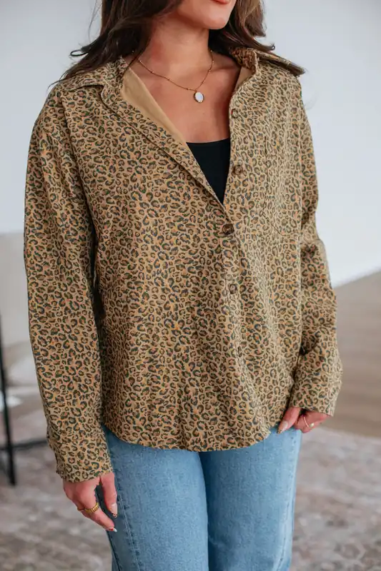 Keila Leopard Shacket - Le Lis