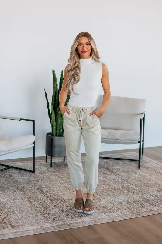 Drea Mica Joggers - Natural