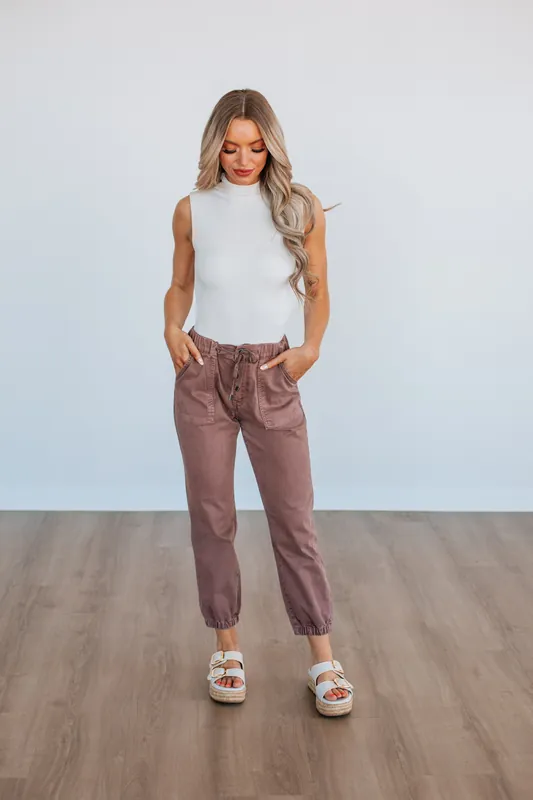 Drea Mica Joggers - Cocoa