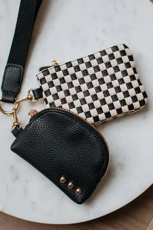 Ira Checkered Dual Wristlet - Pretty Simple