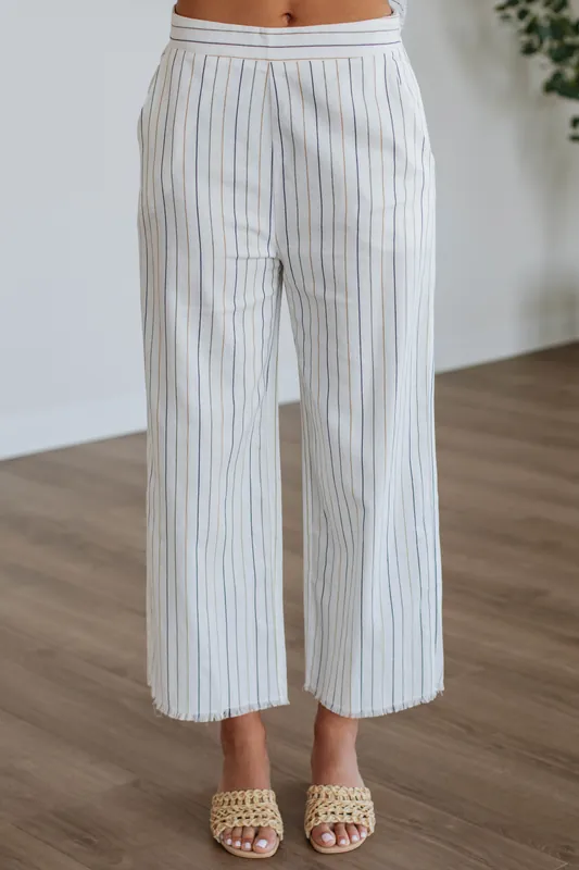 Reyna Striped Pants - Hem & Thread, Inc.