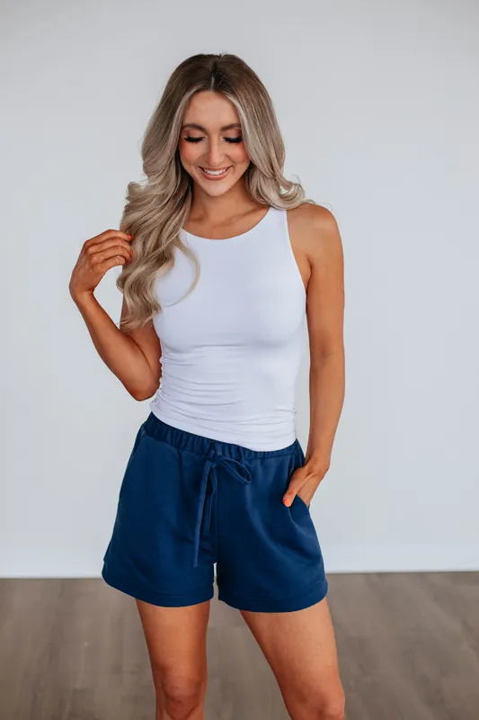 Gracyn Lounge Shorts - Navy