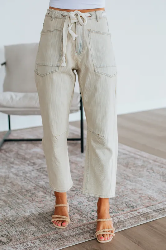 Berkely Denim Pants - Miou Muse