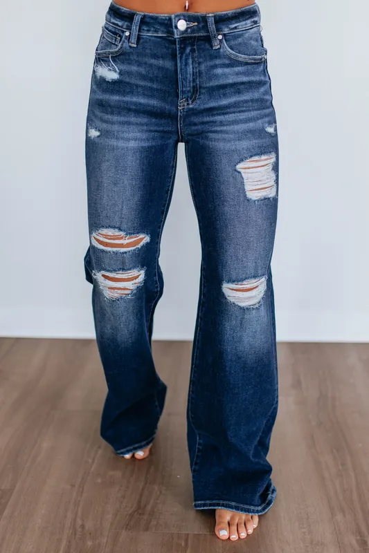 Kimora Risen Jeans - Dark Wash