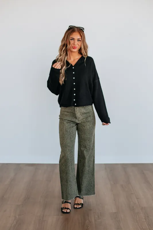 Taking Initiative Wide Leg Pants - Miou Muse