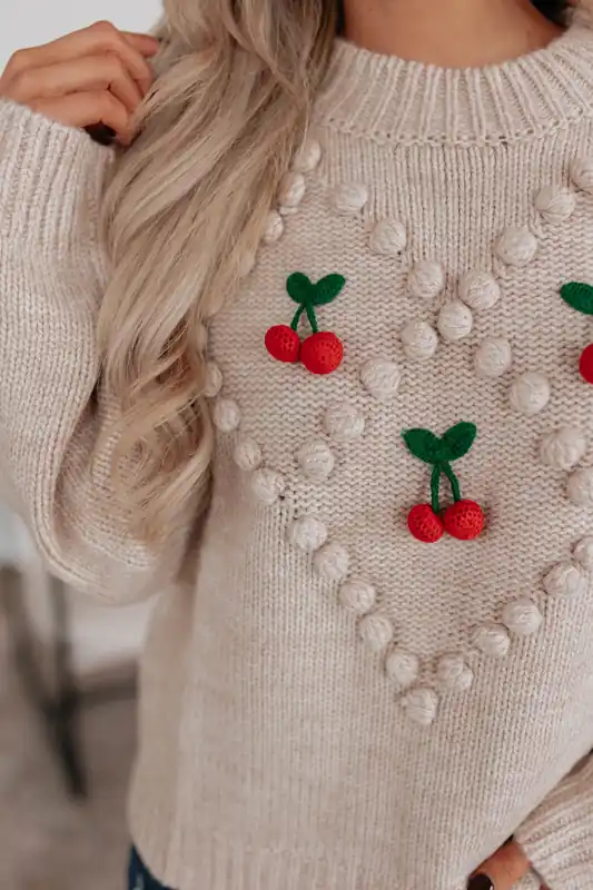 Picking Cherries Sweater - Miou Muse