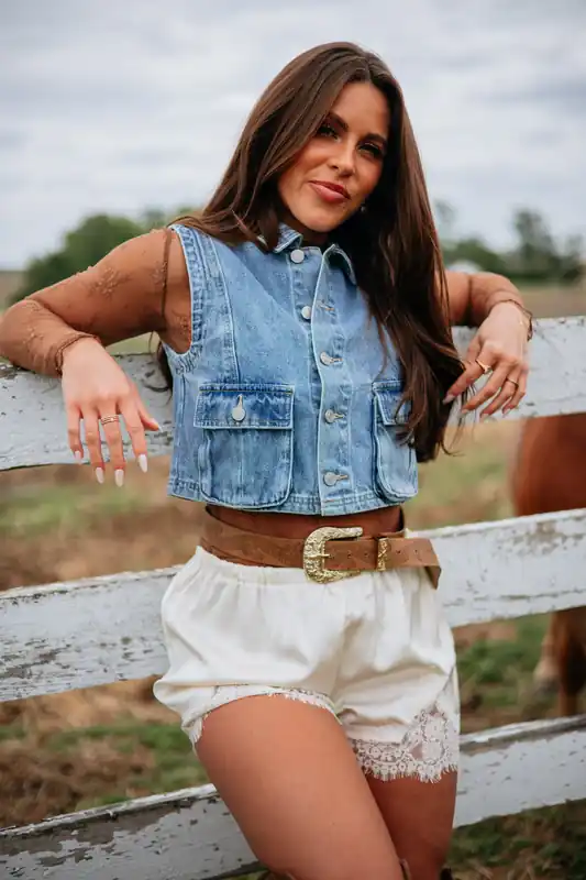 Kamala KanCan Denim Vest - Kan Can