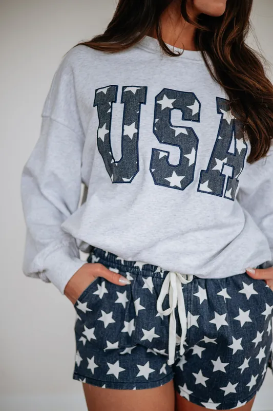 Cozy in the USA Sweatshirt - Sunday Edition