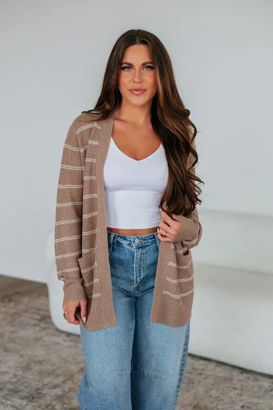 Harleigh Striped Cardigan - Be Cool