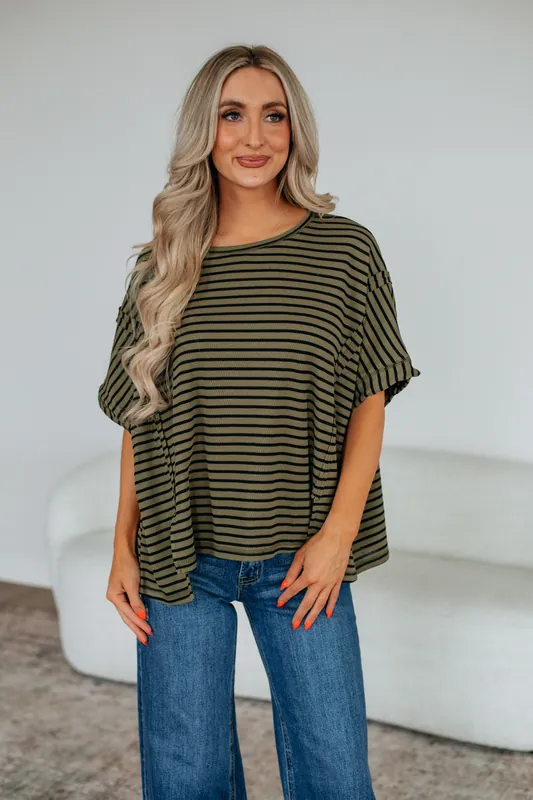 Zelie Striped Top - By Together