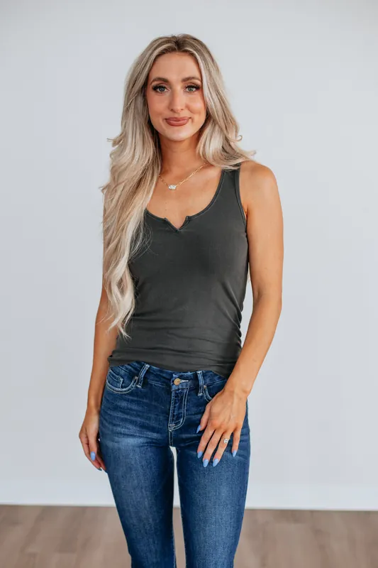 Halle Ribbed Tank - Be Cool