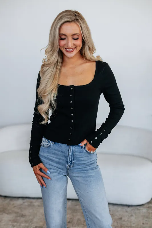 Brynna Knit Top - White Birch