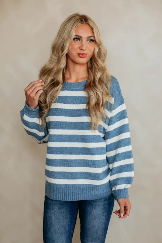 Saylor Striped Sweater - By Together