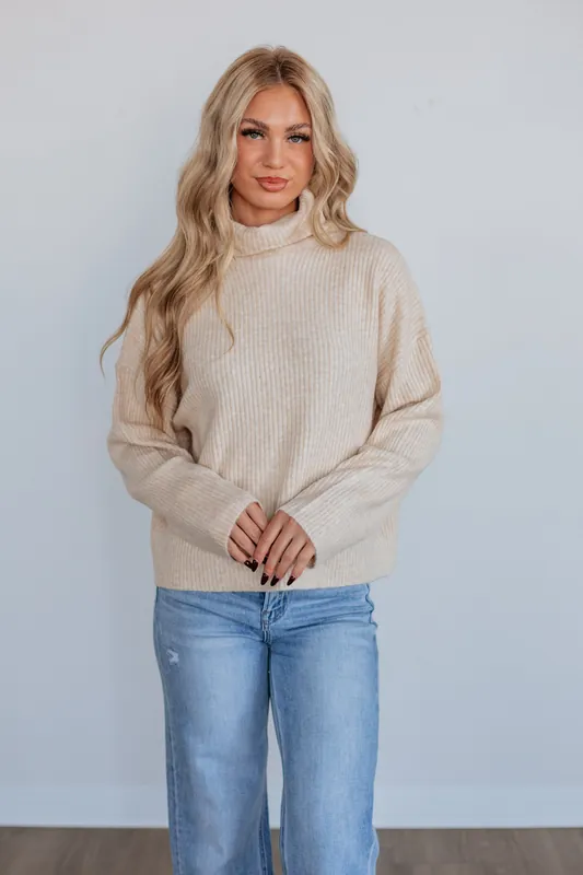 Mavi Ribbed Sweater - By Together