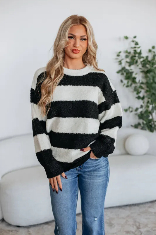 Martie Striped Sweater - By Together