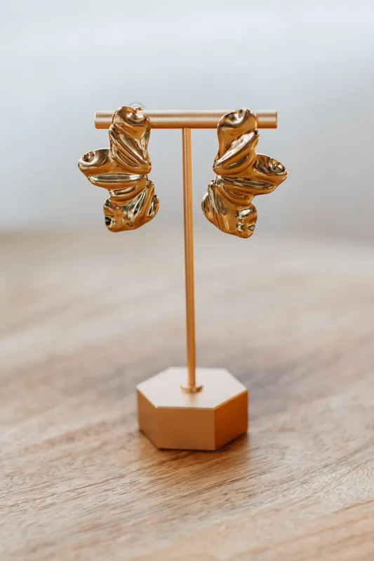 Golden Mirage Earrings - Fame Accessories