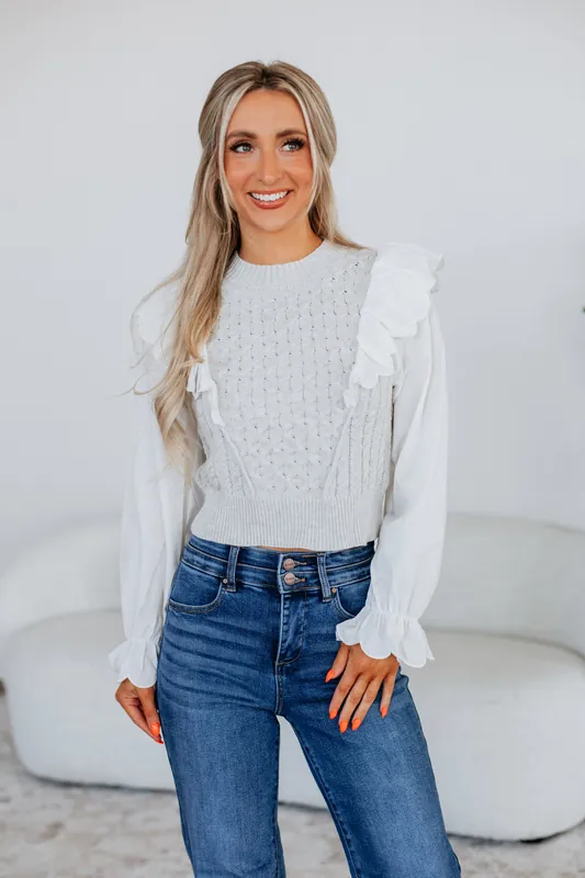 Alissa Contrast Top - Miou Muse